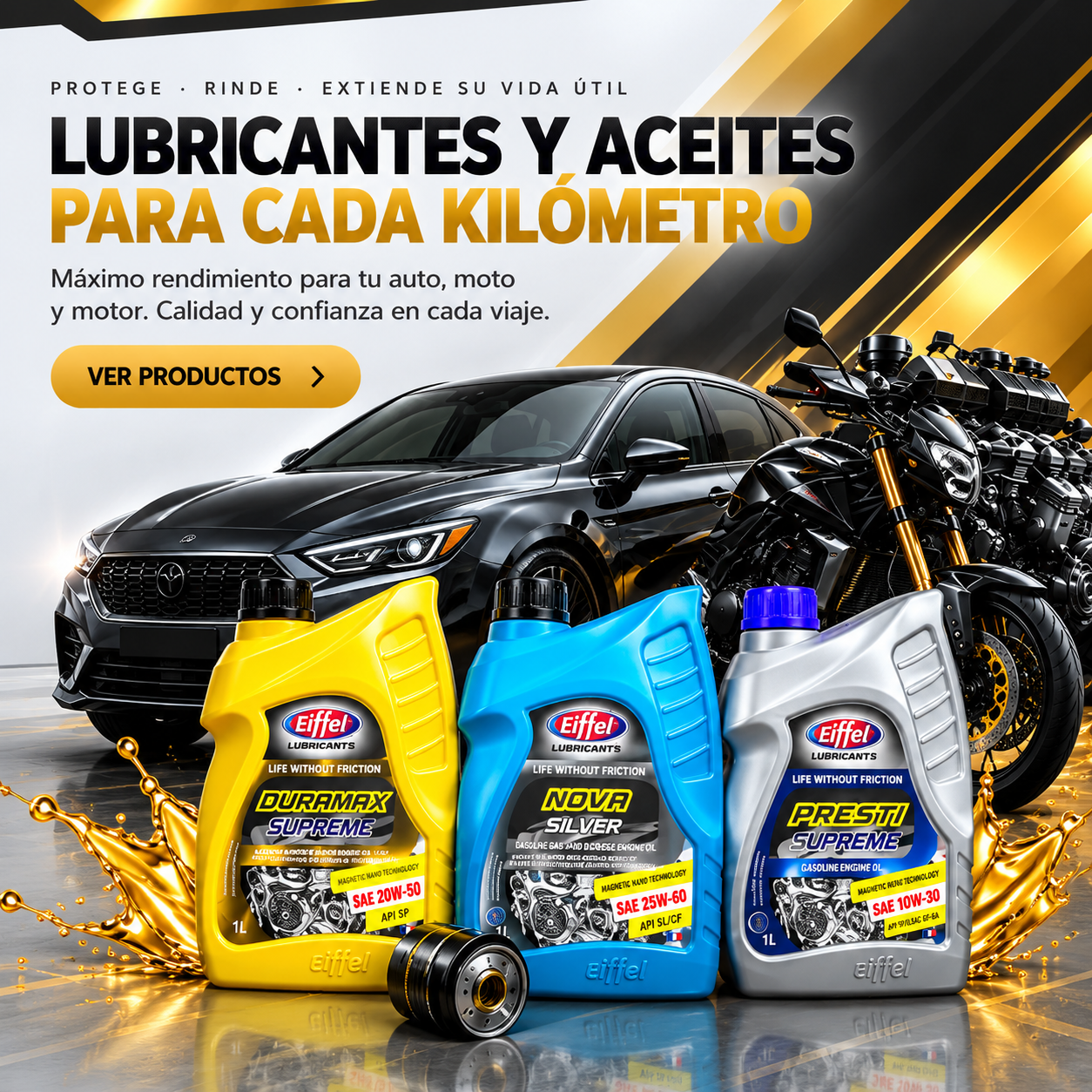Lubricantes premium para cada kilómetro